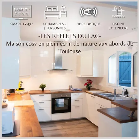 Διαμέρισμα Maison T5 -les Reflets Du -terrasse -piscine Proche Meet - Airbus *